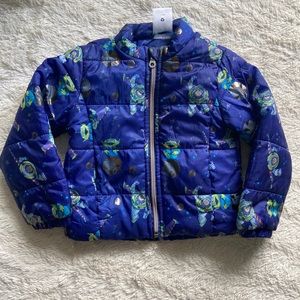 DISNEY buzz light year toy story puffer jacket 2T